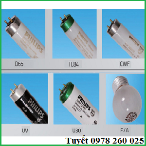 Bóng đèn tiêu chuẩn cho tủ so màu D65/TL84/CWF/UV/F