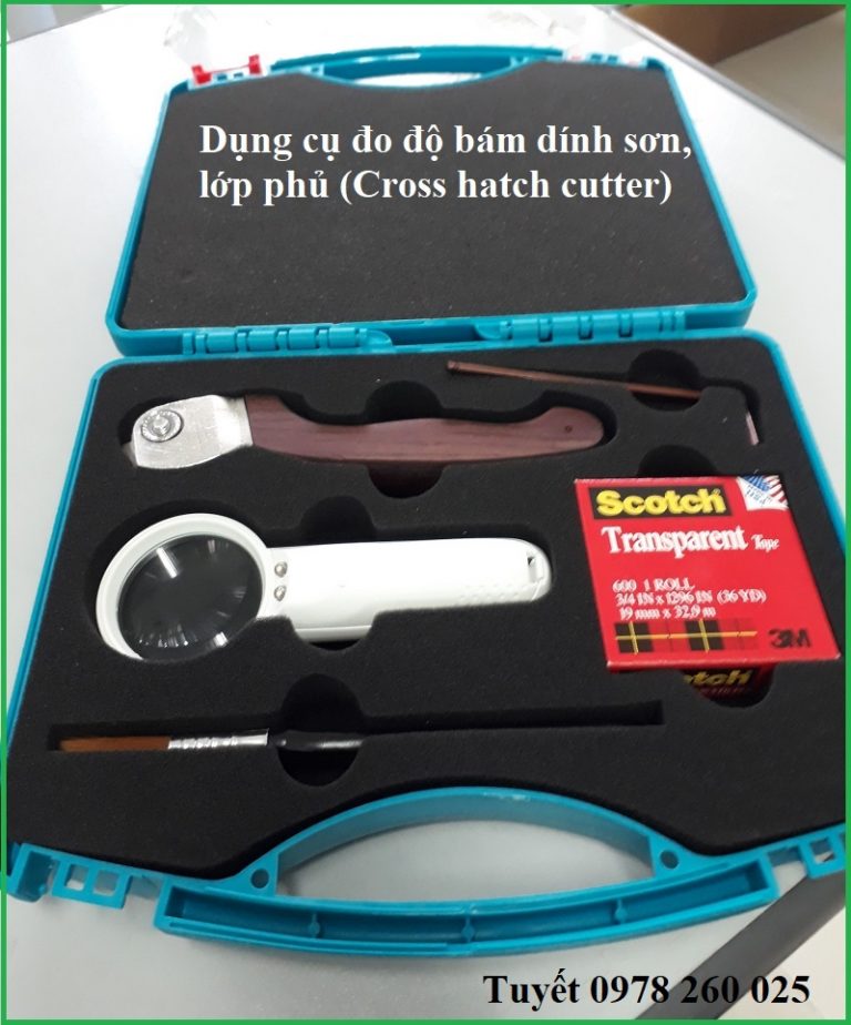 Cách sử dụng dụng cụ đo độ bám dính sơn