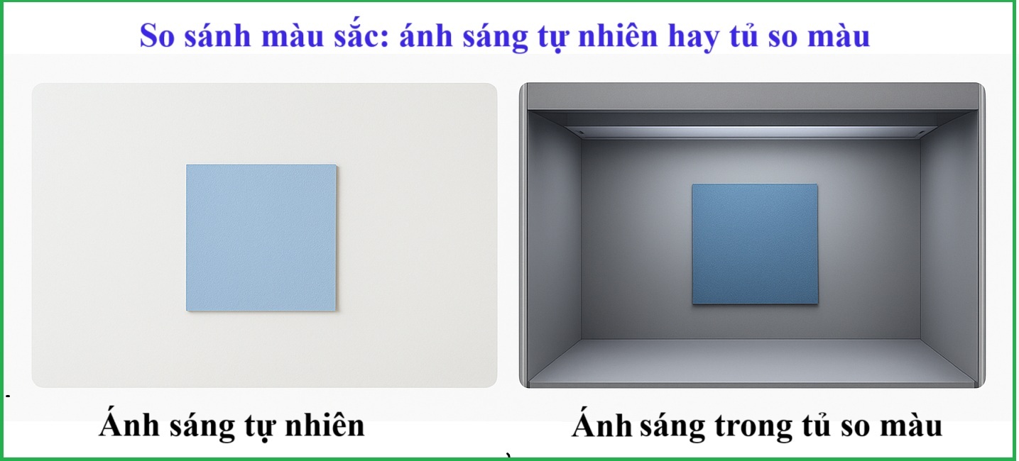 Chọn bóng đèn so màu chuẩn