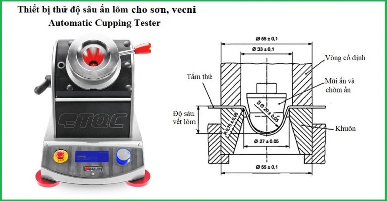 Cách sử dụng thiết bị thử độ sâu ấn lõm cho sơn, varnishes (Cupping test)